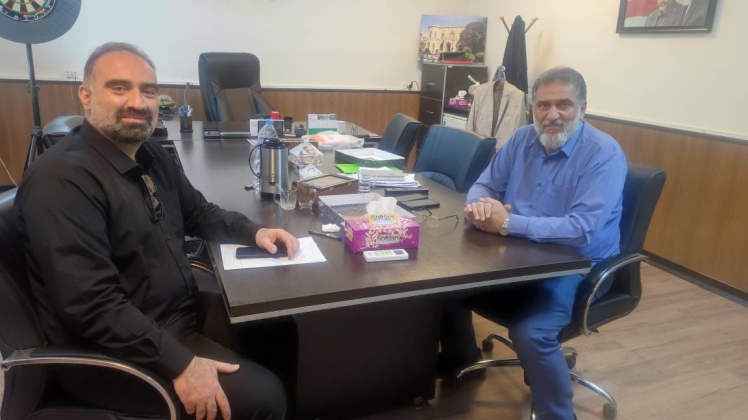 جلسه هماهنگی با جناب آقای سرهنگ نصرالله خادم، مسئول سازمان بسیج ورزشکاران سپاه تهران بزرگ