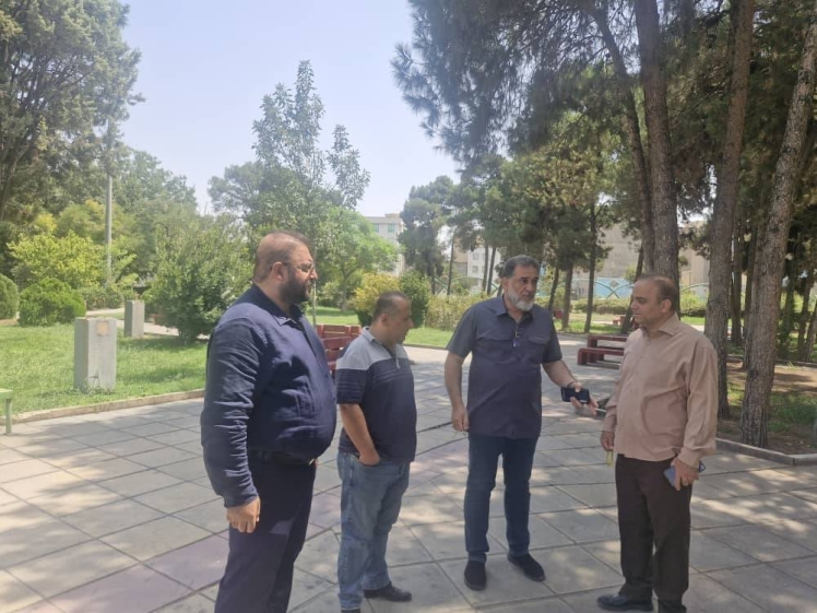 بازدید از جانمایی غرفه‌های جشنواره فرهنگی ورزشی هفته دولت در بوستان بزرگ ولایت